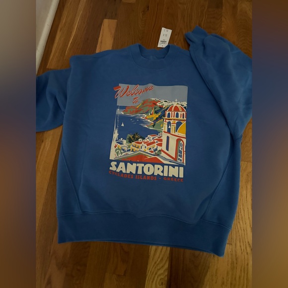 Abercrombie & Fitch Blue Crewneck Sweatshirt - Picture 1 of 2